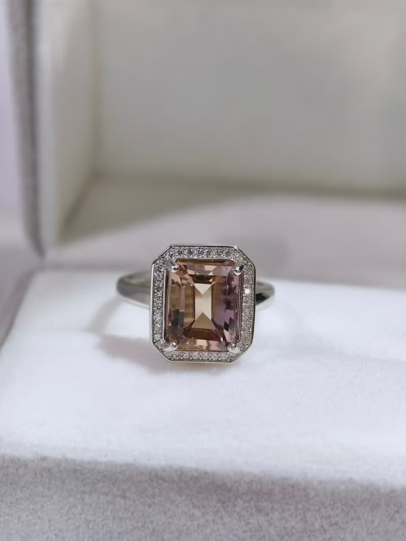 天然紫黃晶 紫黃晶寶石戒 純銀寶石戒 925銀鑲嵌 【聖誕飾品】
