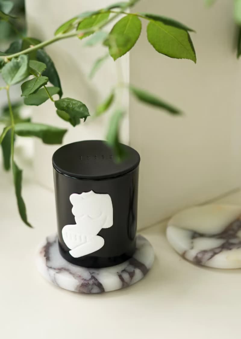 石杯墊兩件組 寶格麗大理石 Calacatta viola