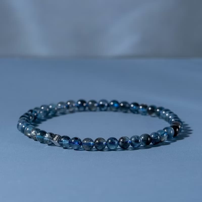 頂級魔鬼海藍寶∣天然能量水晶手串∣4-4.5mm D14801