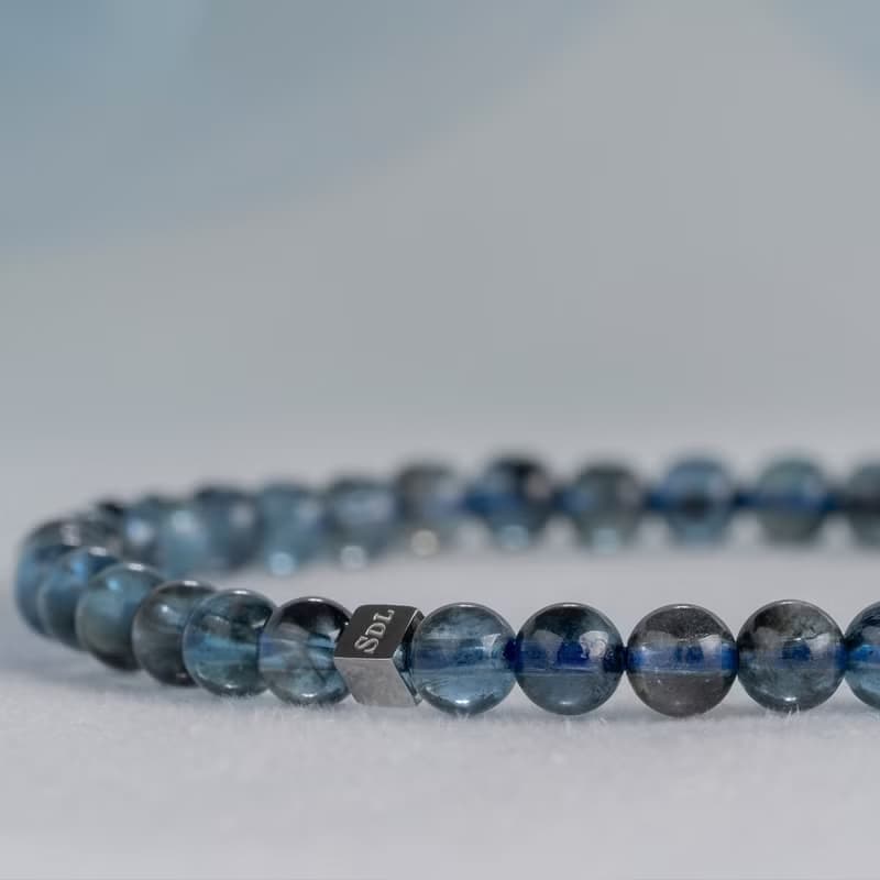 頂級魔鬼海藍寶∣天然能量水晶手串∣4-4.5mm D14801