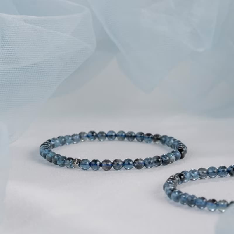 頂級魔鬼海藍寶∣天然能量水晶手串∣4-4.5mm D14801