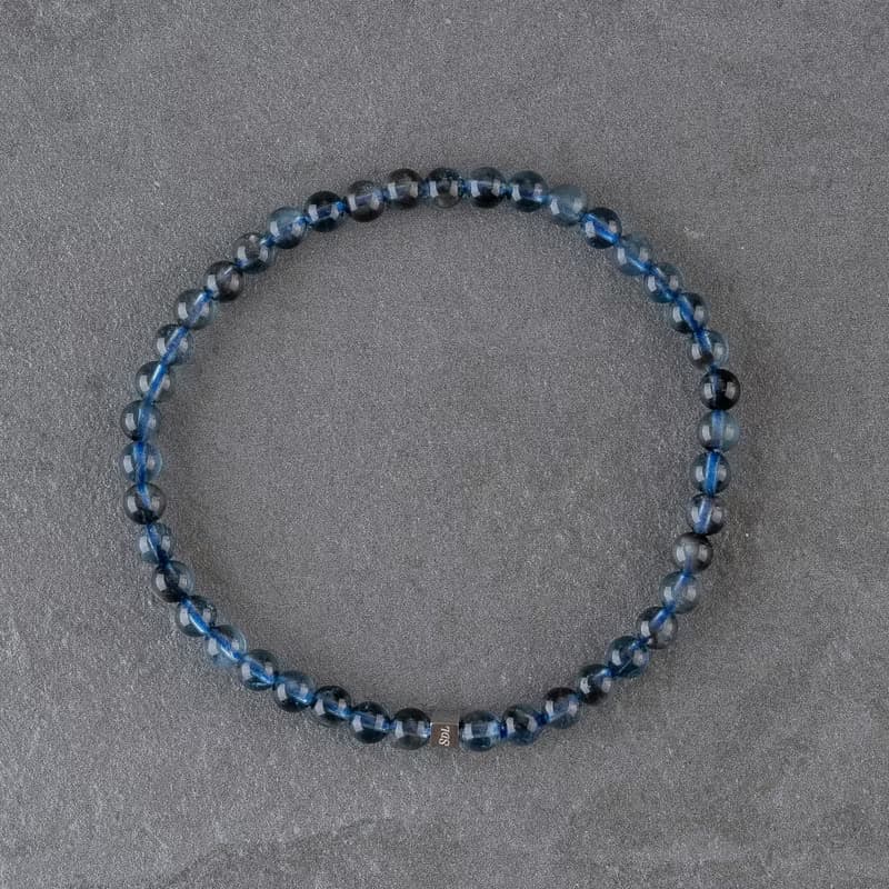 頂級魔鬼海藍寶∣天然能量水晶手串∣4-4.5mm D14801