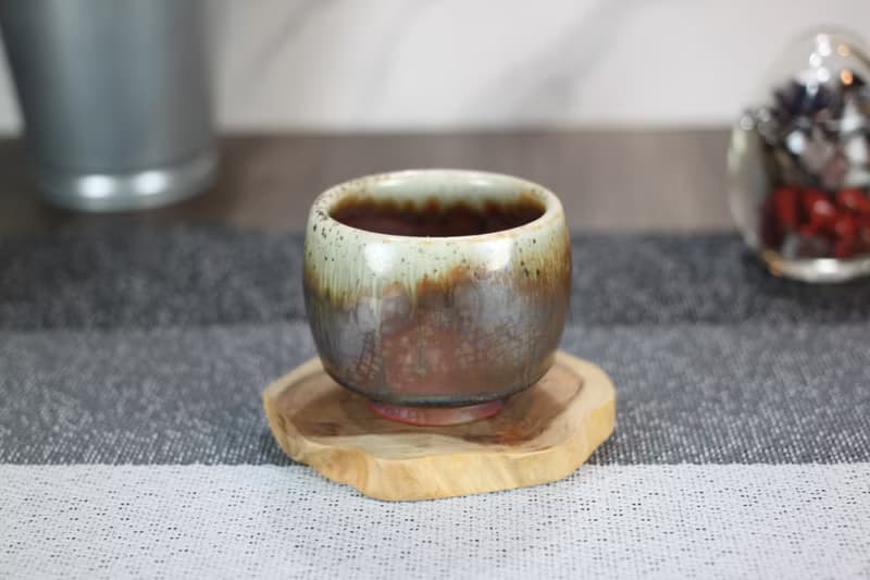 【送禮好物】100ml 天目釉 柴燒茶杯 鶯歌名家葉敏祥手工作品