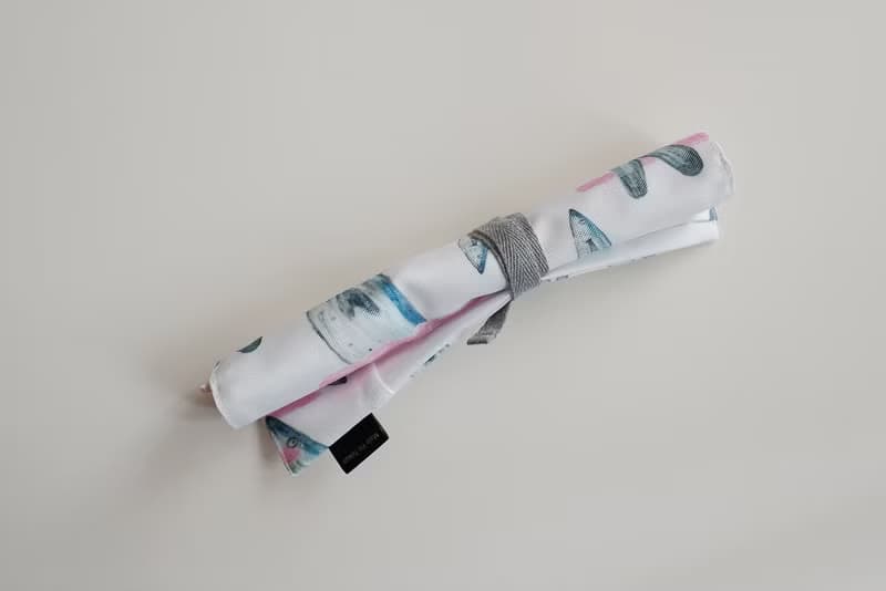 餐具袋 環保餐具收納 吸管收納袋 餐具布套-愁刀魚 印花