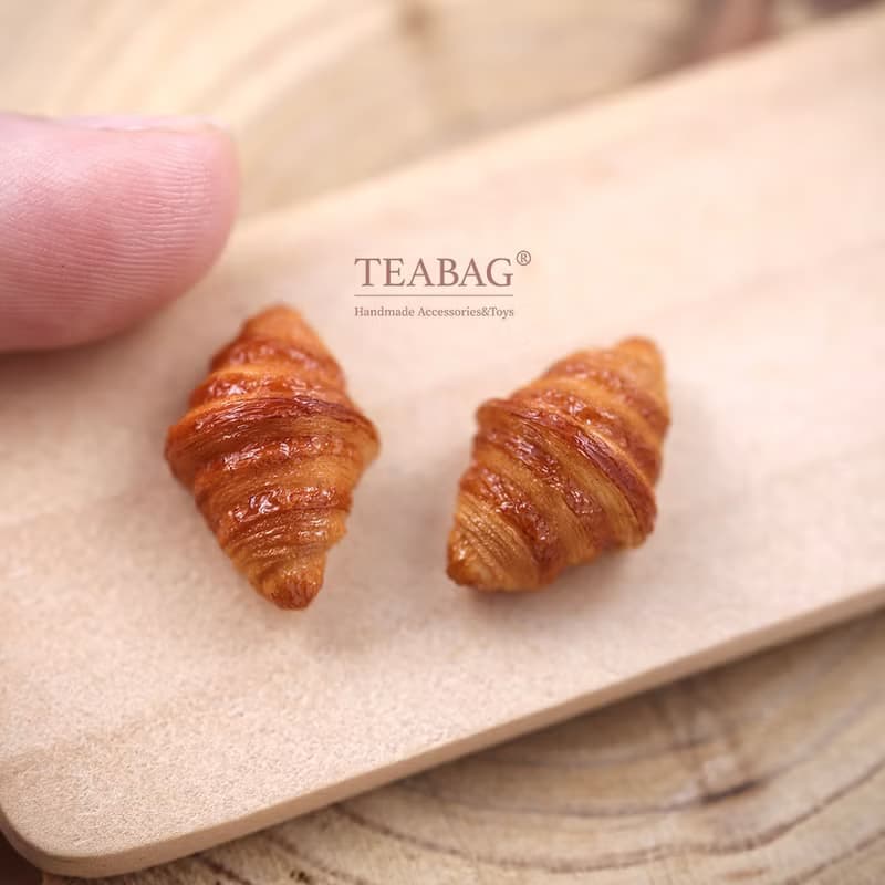 小熊面包可愛耳釘耳夾