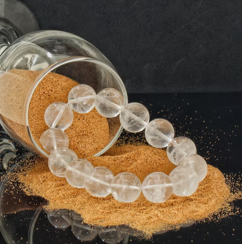 白幽靈 16mm 水晶手鍊 ( HKA9214 )