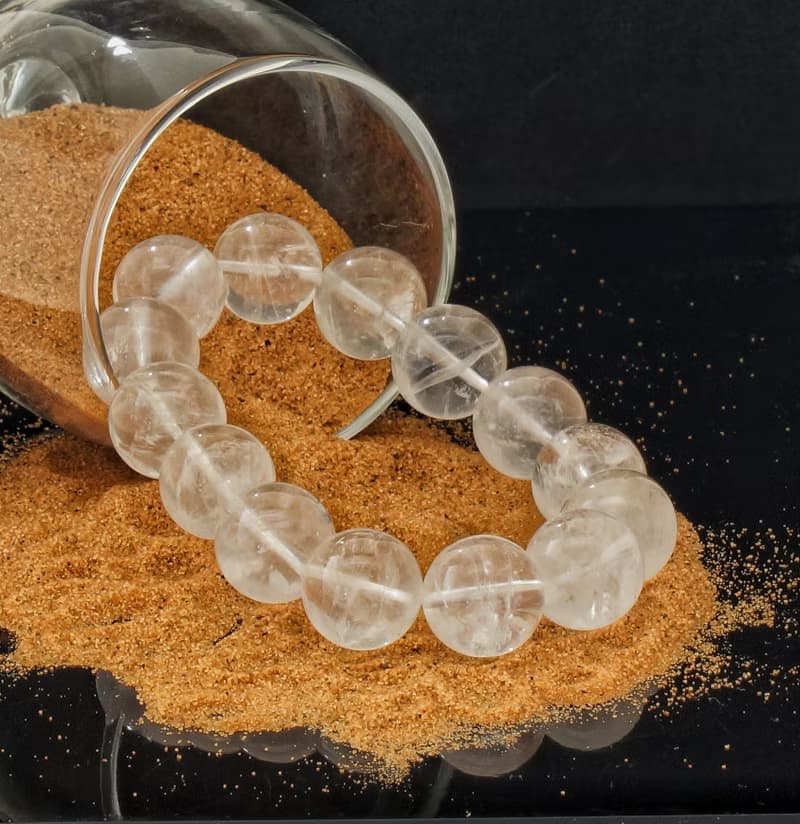 白幽靈 16mm 水晶手鍊 ( HKA9214 )