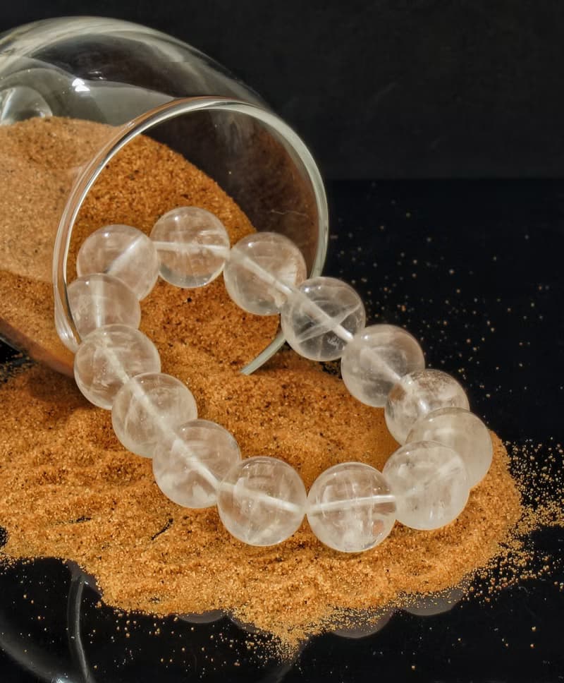 白幽靈 16mm 水晶手鍊 ( HKA9214 )