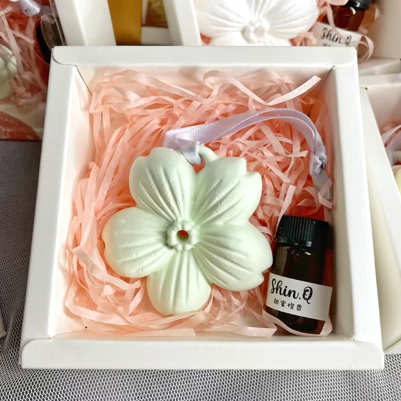 【手工製作】擴香石櫻花香氛吊牌/贈送3ml精油