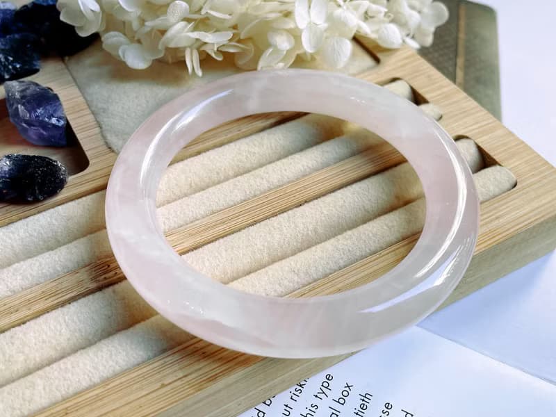 天然粉晶 桃花鐲 圓鐲 I 送禮