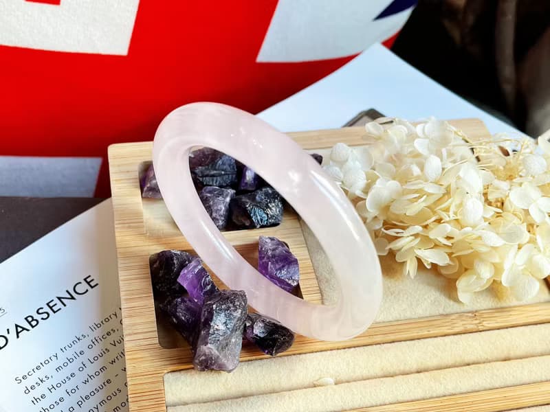 天然粉晶 桃花鐲 圓鐲 I 送禮