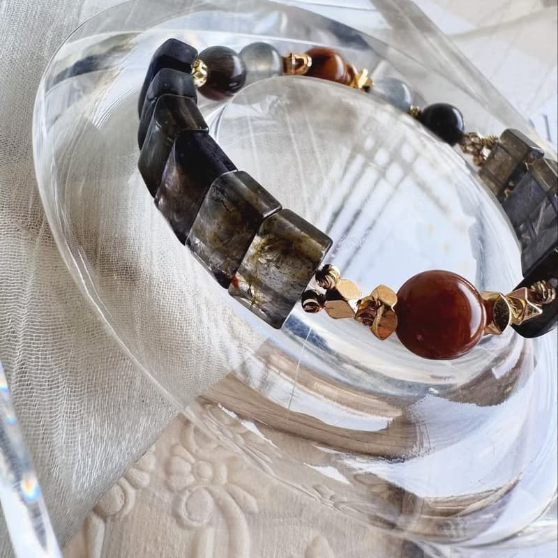 堇青石手排設計 魔鬼鈦晶 招財 人緣 洞察