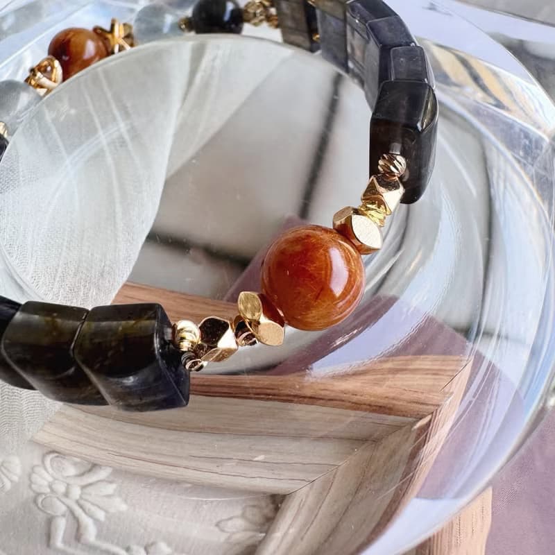 堇青石手排設計 魔鬼鈦晶 招財 人緣 洞察