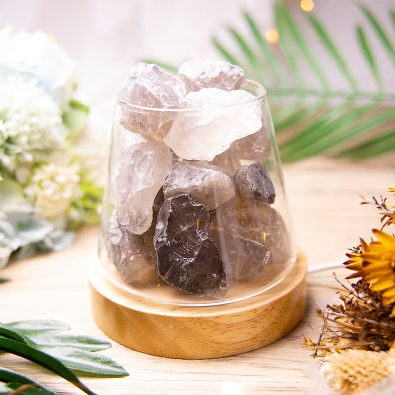 天然水晶原石擴香石/精油擴香/家用水晶香薰/磁場/粉水晶/紫水晶