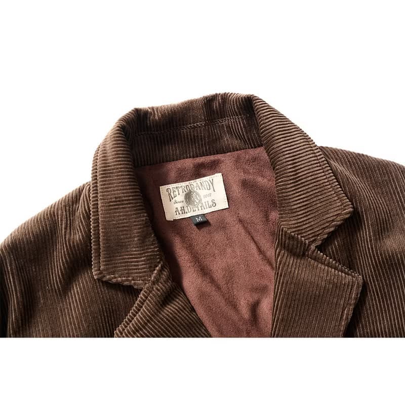Western Corduroy Jacket - 咖啡色 Brown