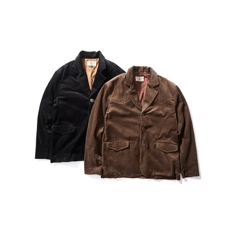 Western Corduroy Jacket - 咖啡色 Brown
