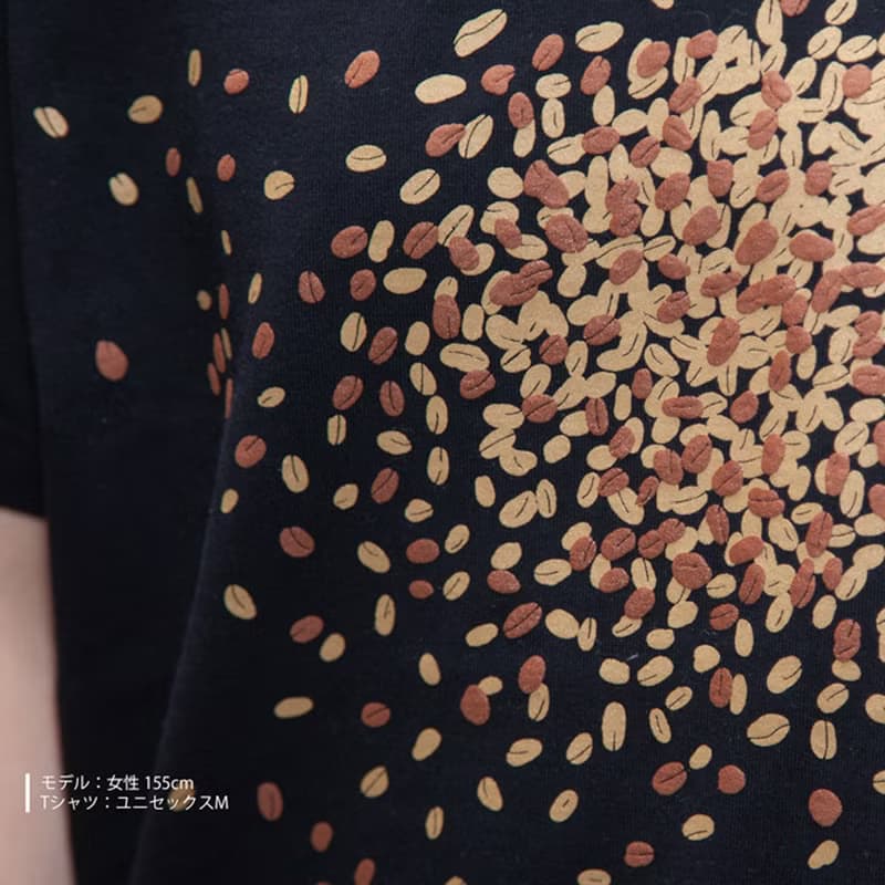 コーヒー豆 おもしろデザインTシャツ　ユニセックスS〜XXXLサイズ、レディースS〜Lサイズ　Tcollector