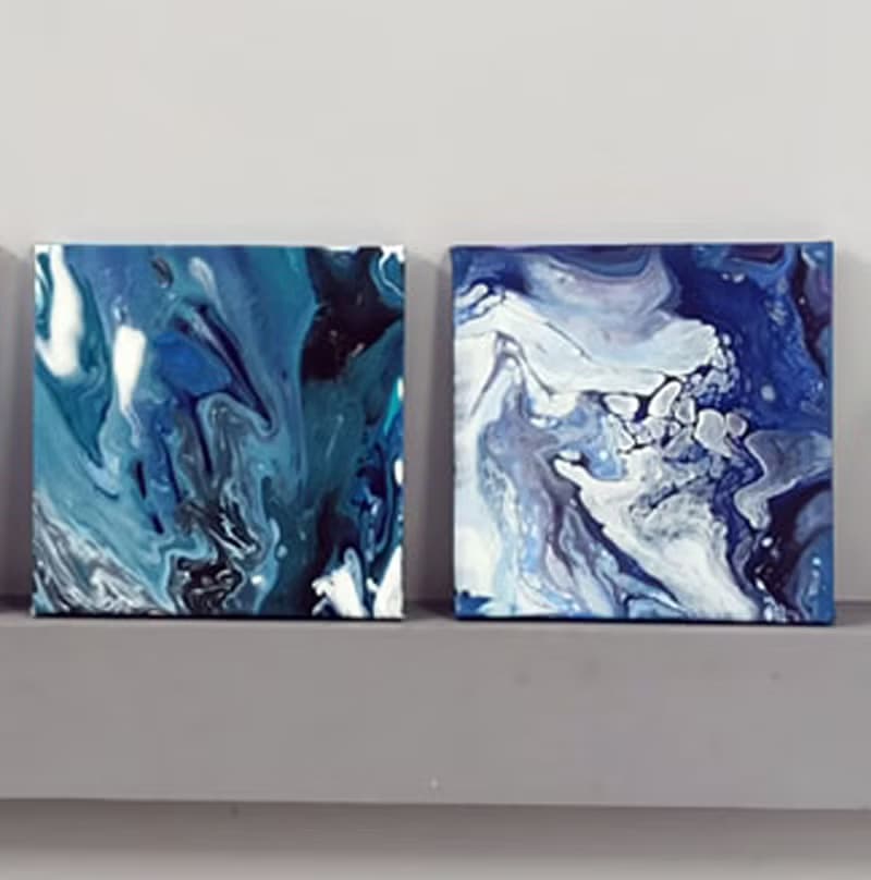 【體驗】流體畫體驗 流動畫 潑灑 隨性創作 七夕 情人節 禮物 閨蜜
