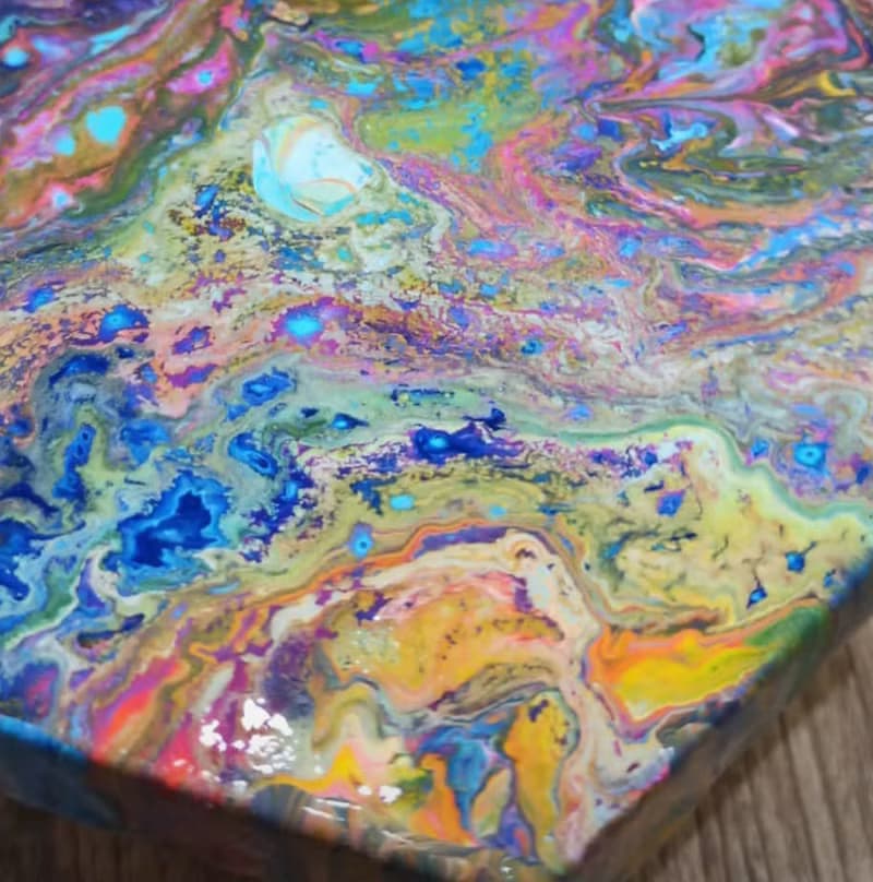【體驗】流體畫體驗 流動畫 潑灑 隨性創作 七夕 情人節 禮物 閨蜜