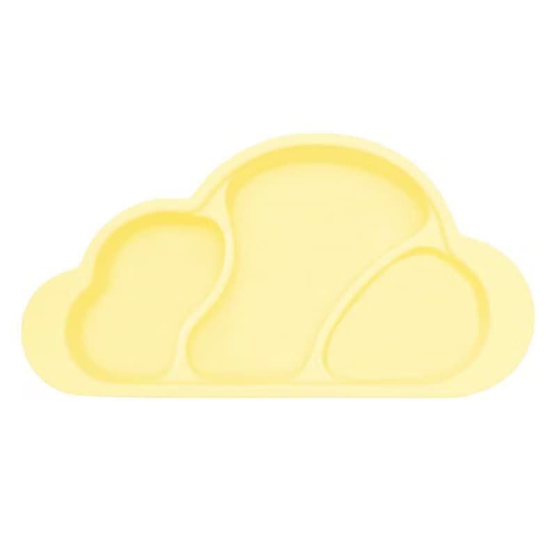 韓國【Mother's Corn】雲朵分隔矽膠餐盤(鵝蛋黃)