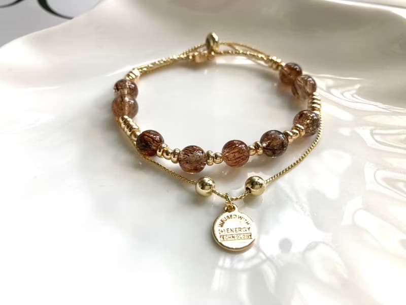 黑金超七半圈水晶手環 能量強大 搭配時尚高貴