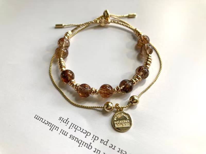 黑金超七半圈水晶手環 能量強大 搭配時尚高貴