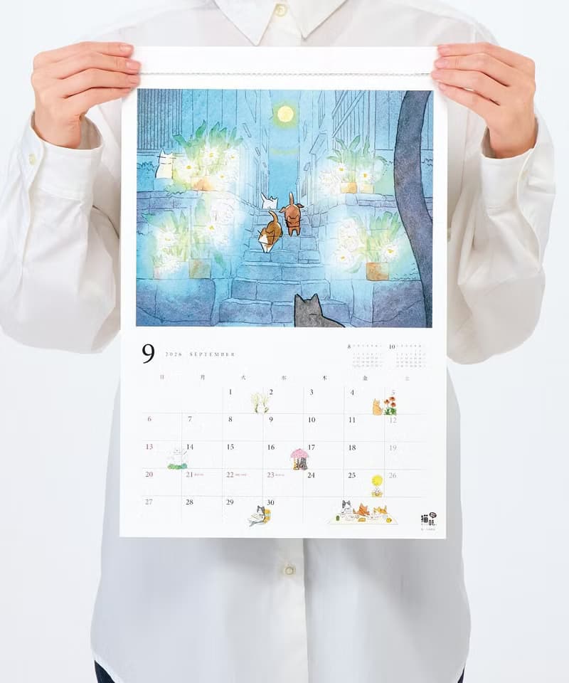 【貓部】2026 四季花卉主題掛曆 月曆 年曆