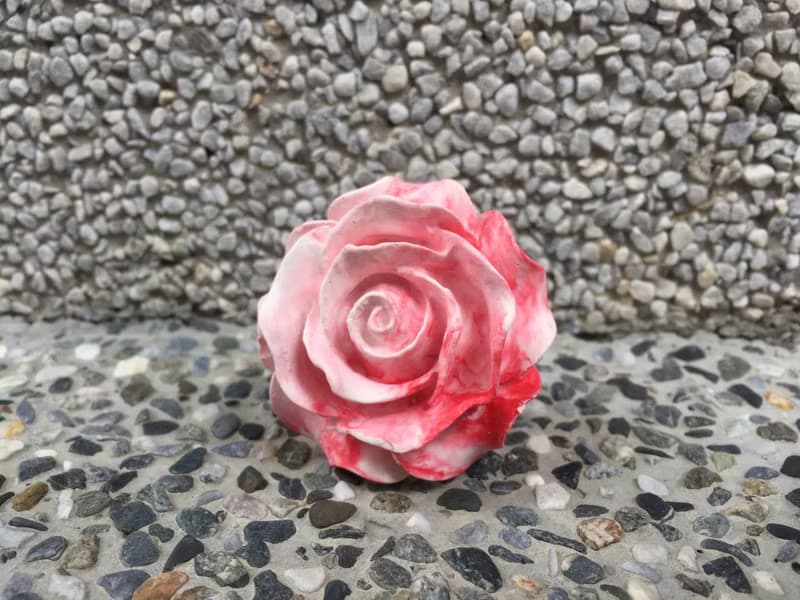 車用系列 玫瑰花車用出風口夾擴香石-手作細工 聖誕禮物 送禮首選