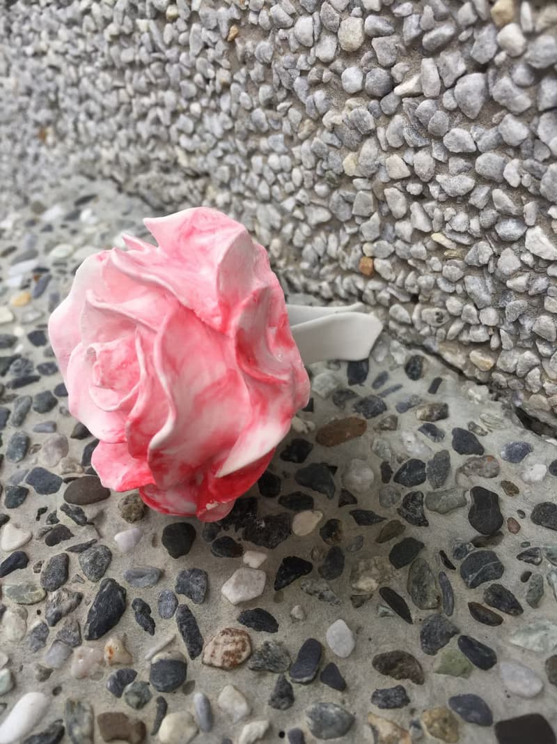 車用系列 玫瑰花車用出風口夾擴香石-手作細工 聖誕禮物 送禮首選