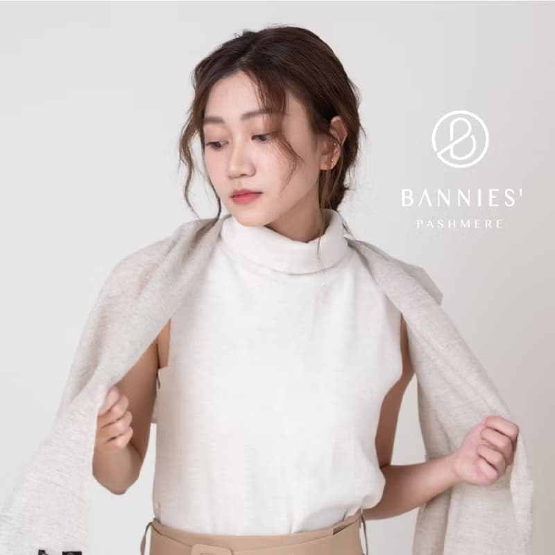 裸燕麥 | 典藏雙織 喀什米爾圍巾