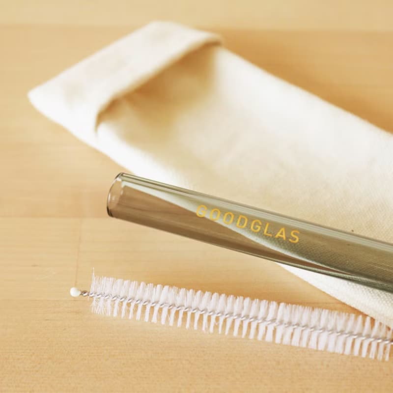 好玻 GOODGLAS | 玻璃吸管組-粉&黑