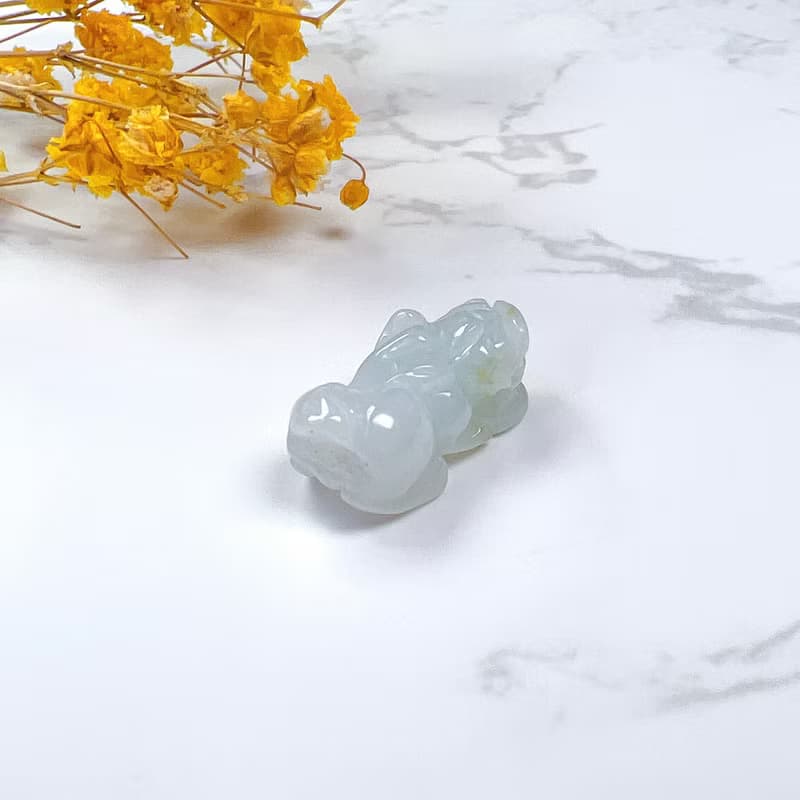 【招財神獸】冰種翡翠貔貅項鍊擺飾 | 天然緬甸玉翡翠A貨 | 送禮