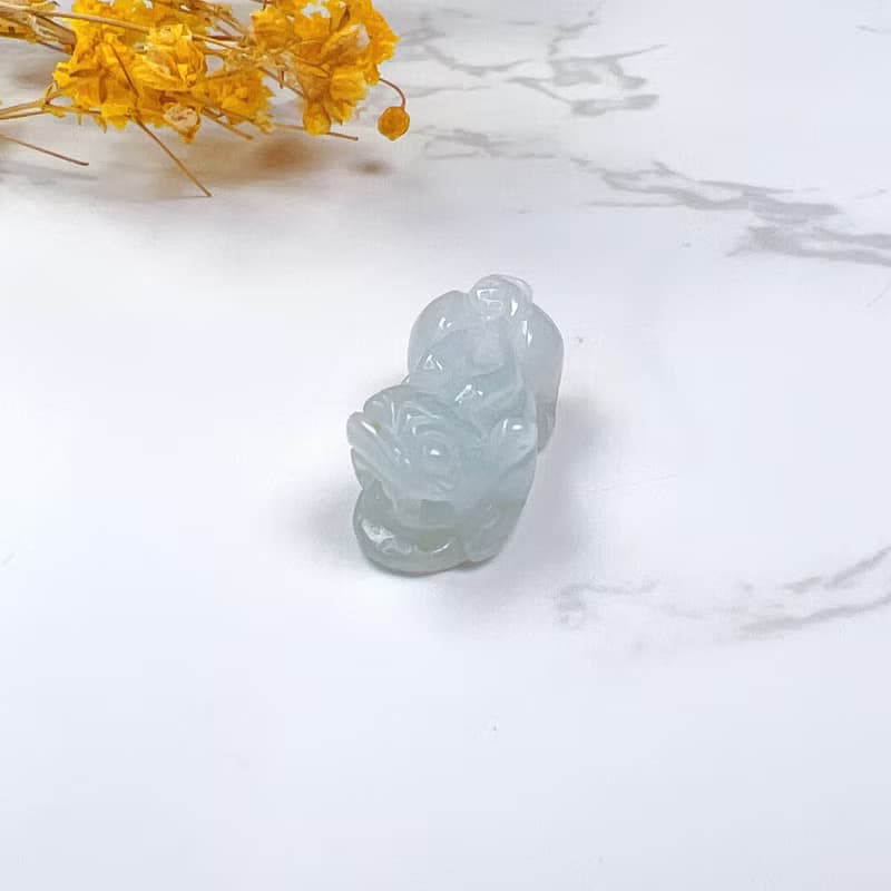【招財神獸】冰種翡翠貔貅項鍊擺飾 | 天然緬甸玉翡翠A貨 | 送禮