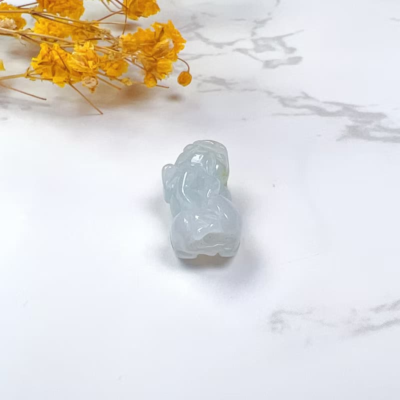 【招財神獸】冰種翡翠貔貅項鍊擺飾 | 天然緬甸玉翡翠A貨 | 送禮