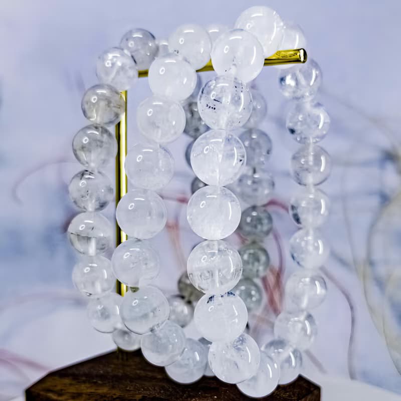 【白色幻影】大咪白幽靈水晶手鍊 幽靈手珠手串