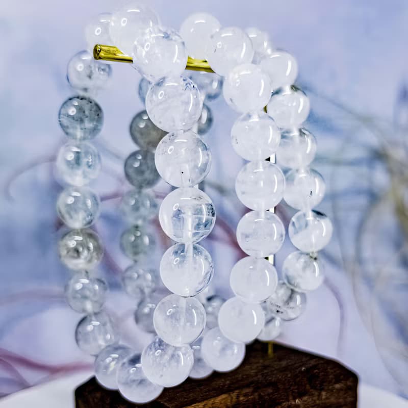 【白色幻影】大咪白幽靈水晶手鍊 幽靈手珠手串
