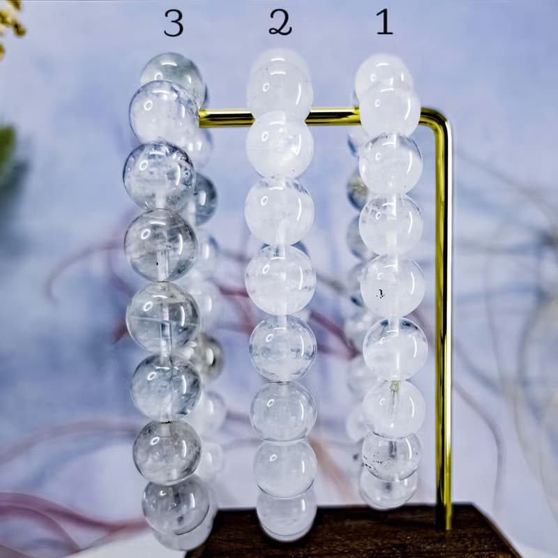【白色幻影】大咪白幽靈水晶手鍊 幽靈手珠手串