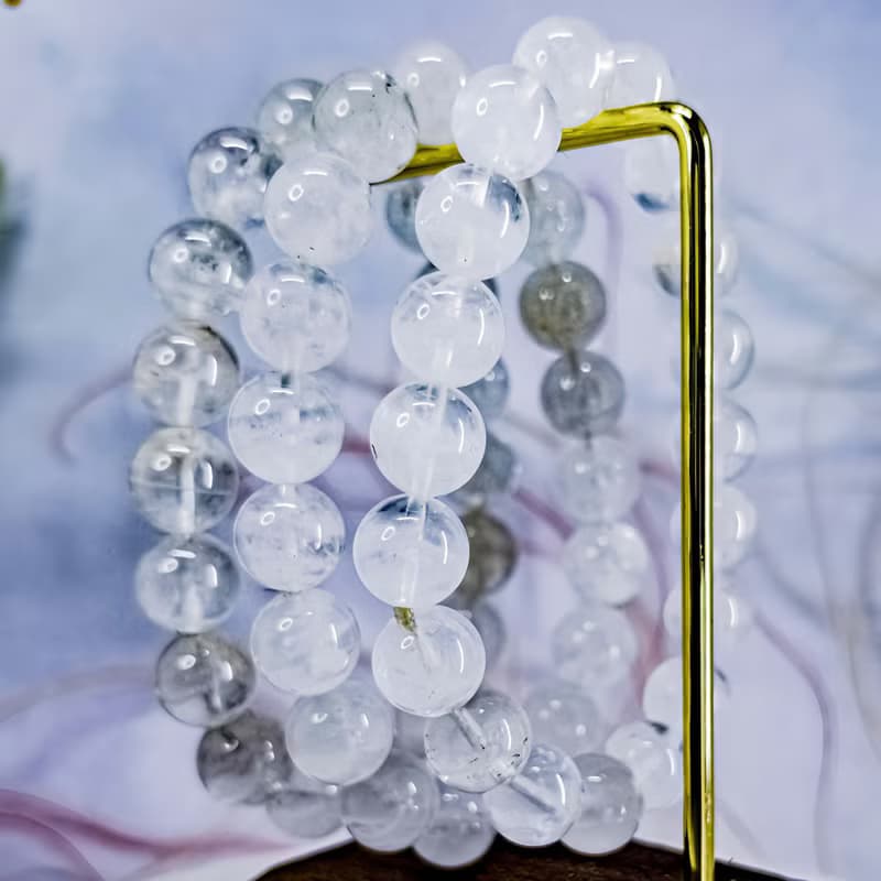 【白色幻影】大咪白幽靈水晶手鍊 幽靈手珠手串