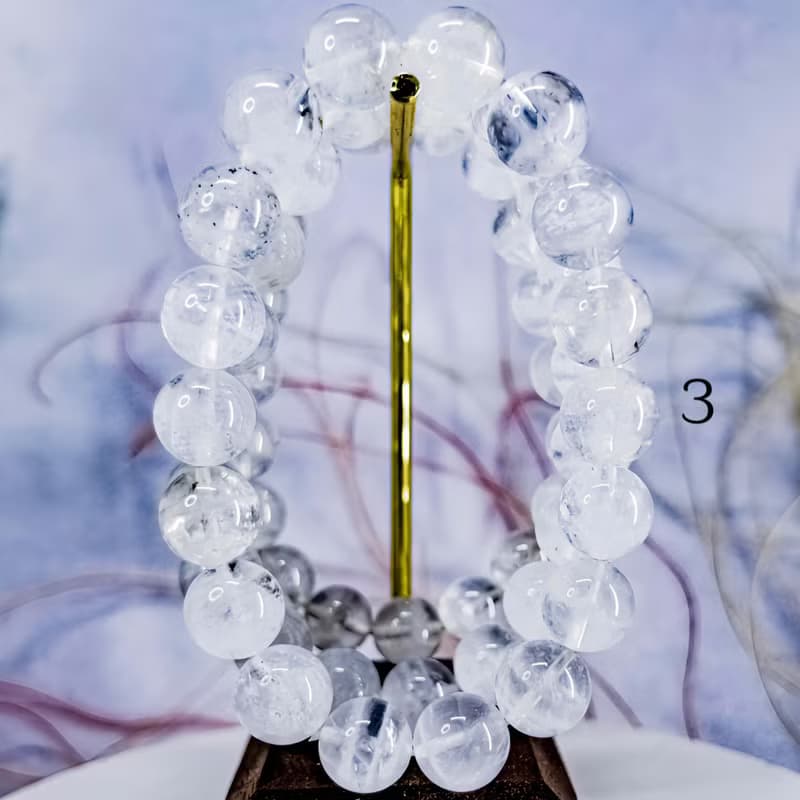 【白色幻影】大咪白幽靈水晶手鍊 幽靈手珠手串