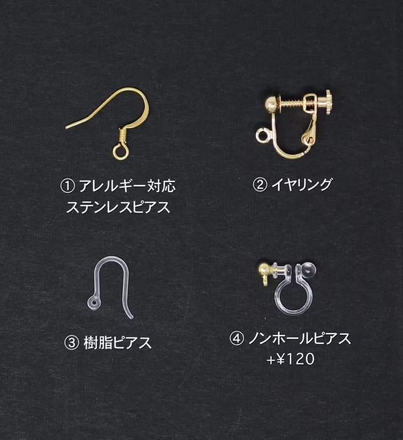 スワロフスキー クリスマスリース ピアス&イヤリング