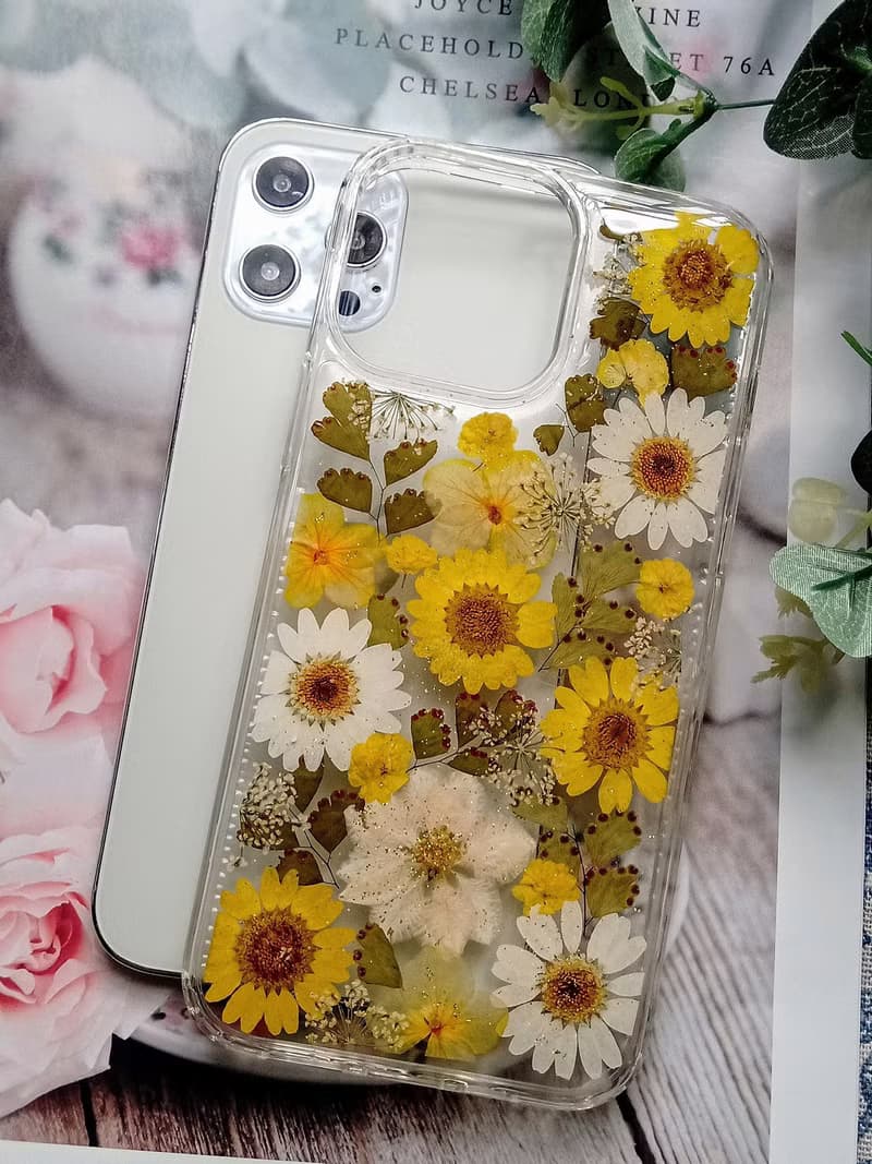 手作押花手機保護殼| iPhone13Pro| iPhone 13 Pro Max | 花衣裳