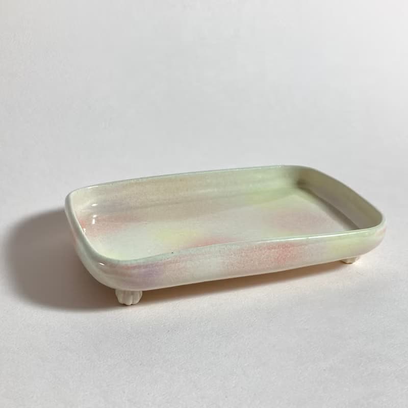 渲染彩釉早餐盤