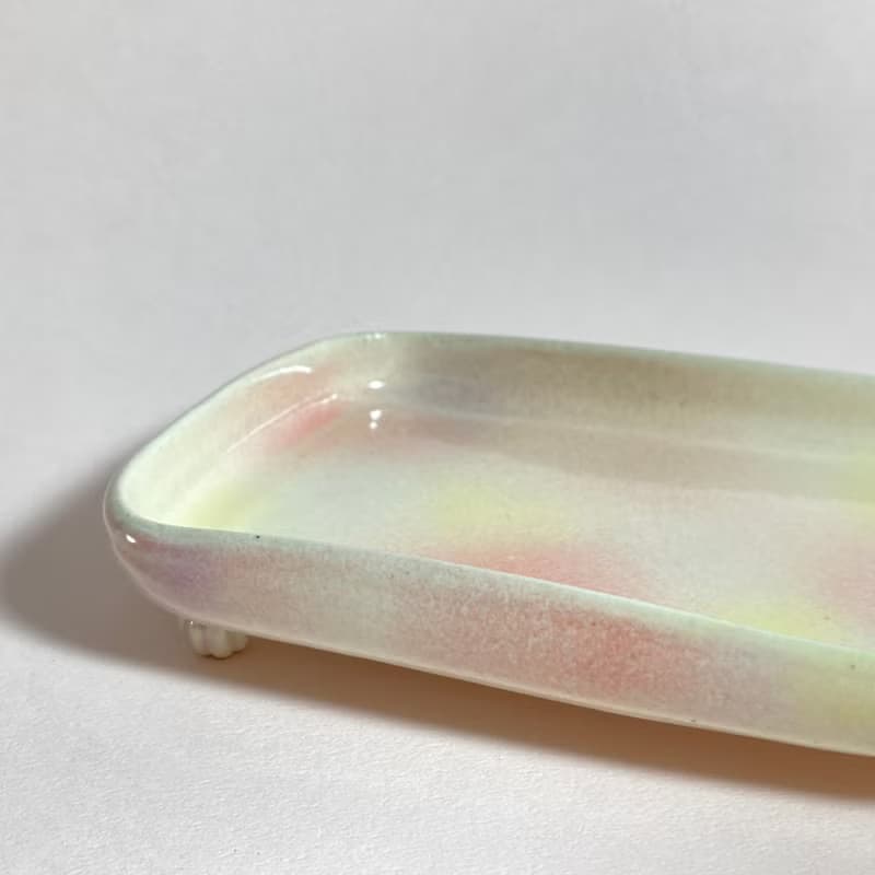 渲染彩釉早餐盤