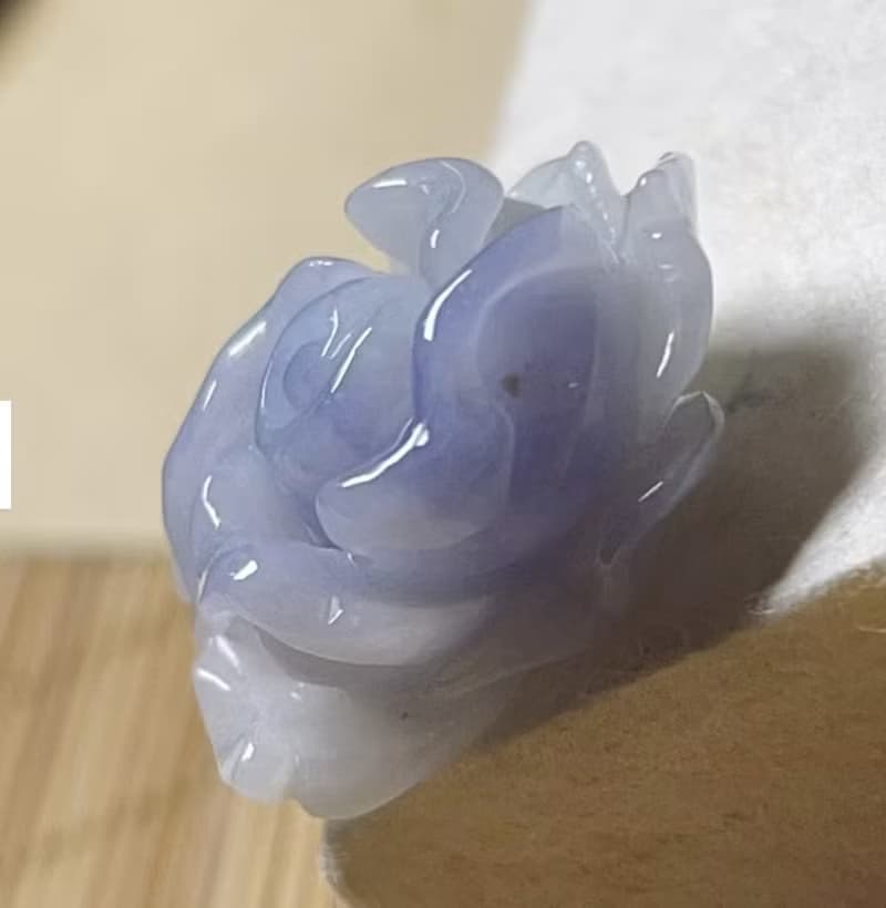 紫羅蘭翡翠玫瑰花 | 天然緬甸玉A貨翡翠 | 送禮