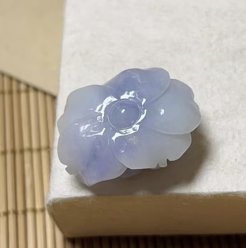 紫羅蘭翡翠玫瑰花 | 天然緬甸玉A貨翡翠 | 送禮