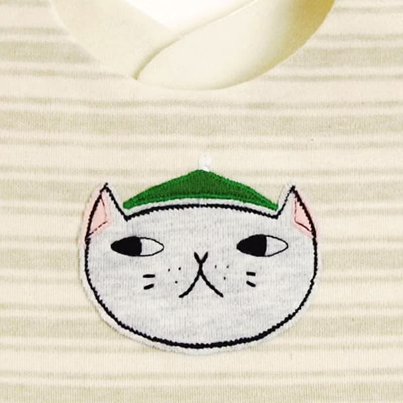 帽子貓貓 圍兜口水巾