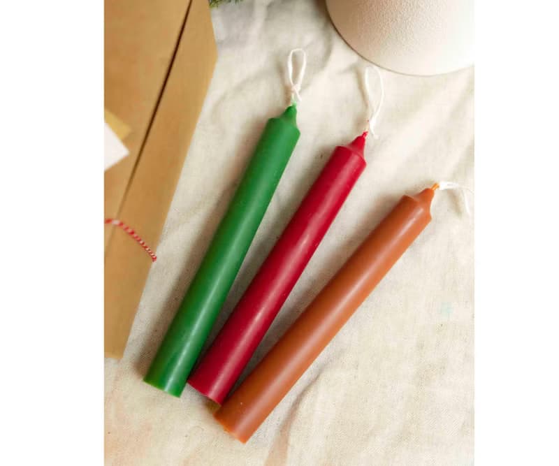 【訂製】聖誕節柱狀香氛蠟燭禮盒・手作蠟燭/JUNO Candle