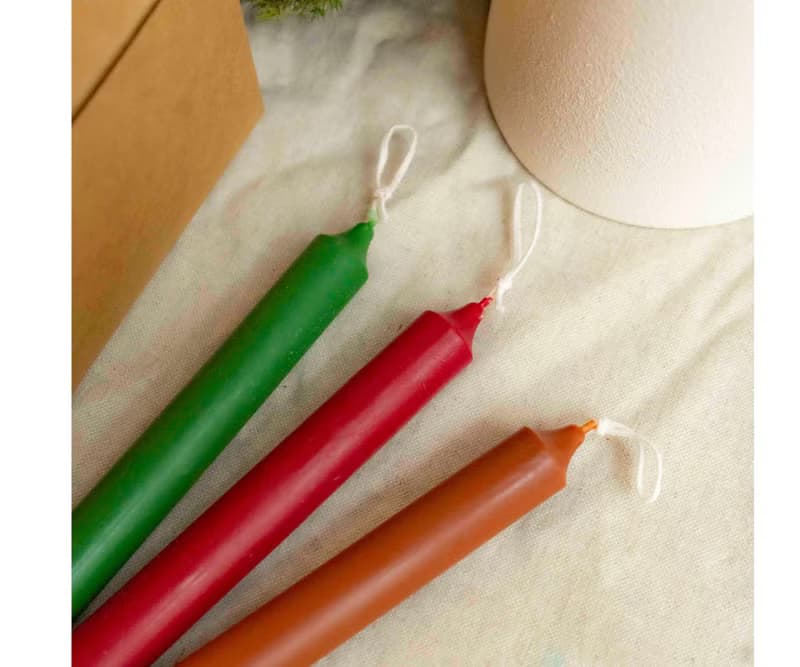 【訂製】聖誕節柱狀香氛蠟燭禮盒・手作蠟燭/JUNO Candle