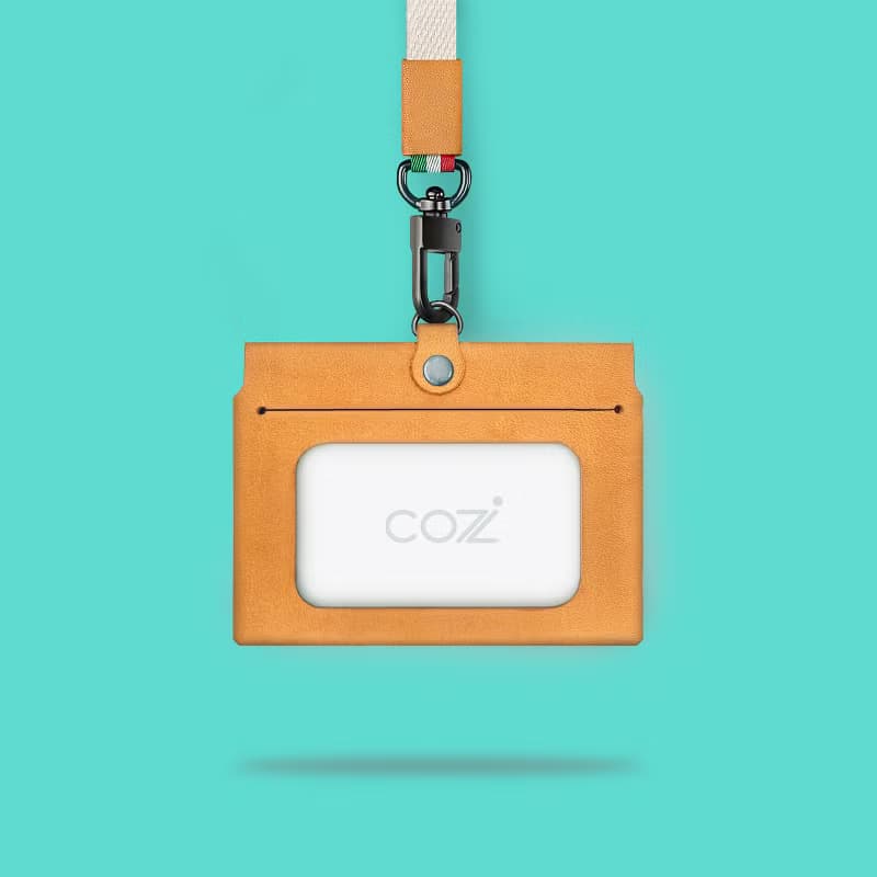 COZI -義大利植鞣革頸掛直/橫式雙面證件套/證件夾/識別證/工作證