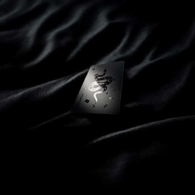 蛇年特仕版 - 福蛇 - 墨 - SpiderCard 數位名片NFC